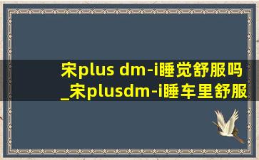 宋plus dm-i睡觉舒服吗_宋plusdm-i睡车里舒服吗